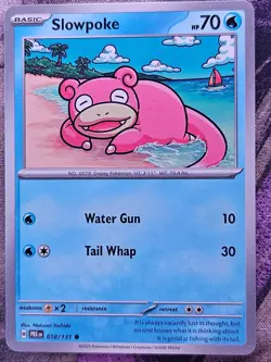 Slowpoke 018/131 Common Prismatic Evolutions Pokemon Near Mint - Image 1