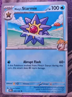Misty's Starmie 047/182 Uncommon Destined Rivals Pokemon Near Mint - Image 1