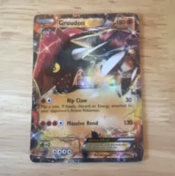 Pokemon TCG Groudon EX XY42 XY Holo English 180 HP - Image 1