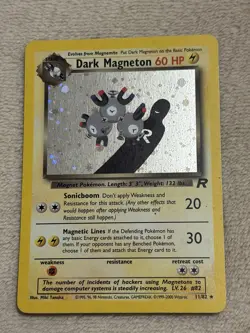 WotC Pokemon TCG Dark Magneton 11/82 Team Rocket Holo Rare English 60 HP - Image 1