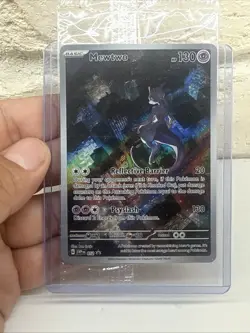 MEWTWO SVP 052 Scarlet Violet 151 Promo Illustration Rare Pokemon Card SEALED - Image 1