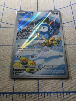 Piplup 098/094 IR Illustration Rare Pokemon TCG Phantasmal Flames English - Image 2