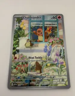 Charmander 044 Full Art Holo Scarlet & Violet Black Star Promo NM - Image 2