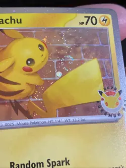 Pokemon TCG Pikachu (Pokemon Day 2026) 051/162 Cosmos Holo Promo LP SWIRL - Image 4