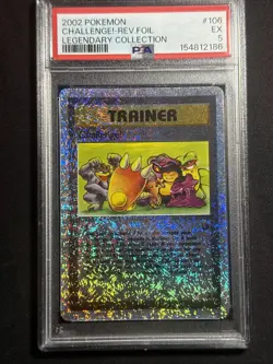 Pokemon Challenge! Legendary Coll. Reverse Holo #106 PSA 5 Excellent - Image 4
