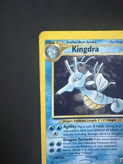 Pokemon TCG Kingdra 8/111 Neo Genesis Holo Rare Unlimited EN 2000 90HP - Image 5