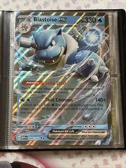Pokemon Reverse Holo 151 Japanese Collection Mewtwo Binder Jumbo Blastoise Promo - Image 2