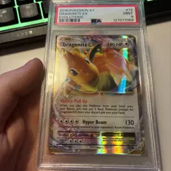 2016 Pokemon XY Dragonite EX Evolutions 72/108 PSA 9 Mint - Image 2