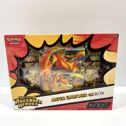 Mega Emboar Ex Collection Box - Ascended Heroes - Pokemon TCG - Brand New Sealed - Image 1