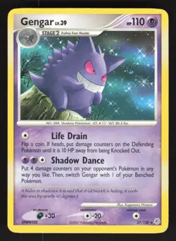 Gengar 27/130 Pokemon TCG Diamond and Pearl LP - Image 1