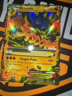 The Pokemon Company M Lucario EX 55/111 Furious Fists Mega EX Holo Ultra Rare - Image 1