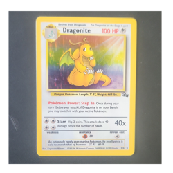 Pokemon Dragonite 4/62 Fossil Holo Rare Unlimited Edition English LP - Image 1