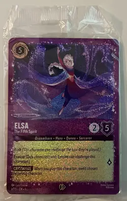 Disney Lorcana - Elsa Fifth Spirit Glitter Promo 6/P3 - Sealed - Image 1