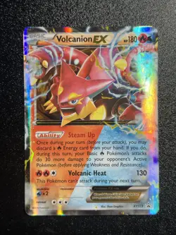 Volcanion EX XY173 Pokemon TCG PROMO XY Holo Rare BLACK STAR (Near Mint) NM 2 - Image 1