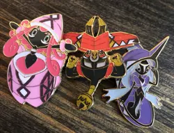 Pokemon Official Pins Island Guardians Set Of 3: Tapu Lele, Tapu Fini, Tapu Bulu - Image 1