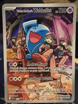 Pokemon - Team Rocket’s Wobbuffet Destined Rivals Black Star Promo SVP 203 - NM - Image 1