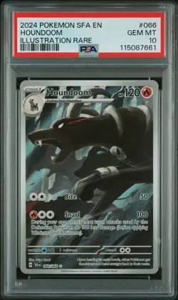 Pokemon Houndoom PSA 10 Shrouded Fabled 66/64 - Image 1