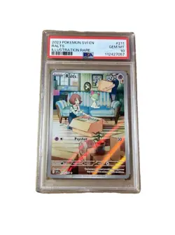 2023 POKEMON SVI EN-SCARLET & VIOLET ILLUSTRATION RARE #211 RALTS PSA 10 - Image 1