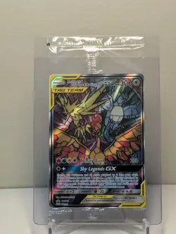 Pokemon TCG Hidden Fates Moltres & Zapdos & Articuno Stained Glass Sealed Promo - Image 1
