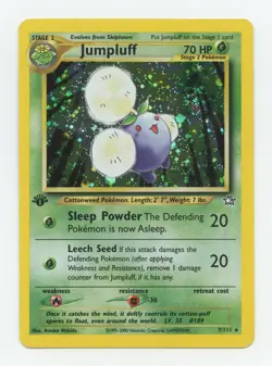 2000 Pokemon Neo Genesis 1st Edition Jumpluff Holo #7/111 - Image 1