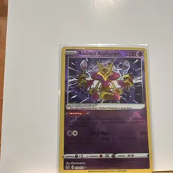 Pokemon TCG Radiant Alakazam Sword & Shield - Silver Tempest 059/195 Holo... - Image 3