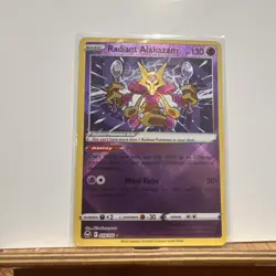 Pokemon TCG Radiant Alakazam Sword & Shield - Silver Tempest 059/195 Holo... - Image 4