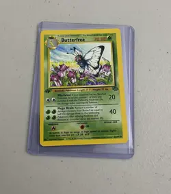 “d” Edition Error Butterfree 33/64 1st Edition Uncommon Jungle Pokemon LP-MP - Image 1
