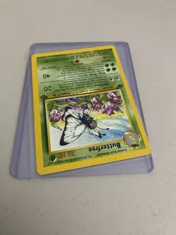 “d” Edition Error Butterfree 33/64 1st Edition Uncommon Jungle Pokemon LP-MP - Image 3