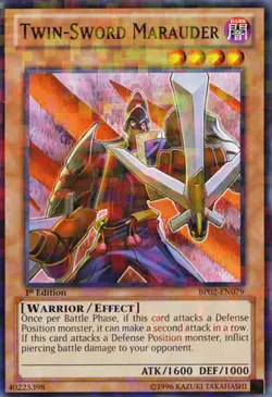 YUGIOH - Twin-Sword Marauder - BP02-EN079 - Mosaic Rare - 1st Edition - NM - FLA - Image 1