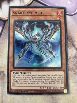 Snake-Eye Ash AGOV-EN007 - Super Rare 1st Edition NM Yugioh - Image 1