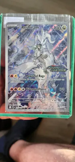 Pokemon Card Journey Together Promo - 167/159 N'S RESHIRAM (stamped holo) SEALED - Image 3