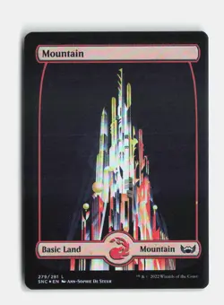 Mountain () 279 Foil Streets of New Capenna MTG NM - Image 1