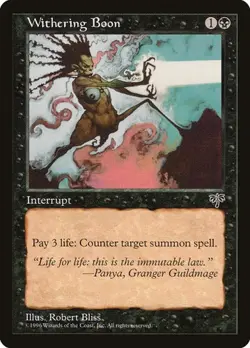 Withering Boon Mirage LP MTG - Image 1