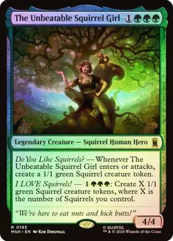 The Unbeatable Squirrel Girl Foil Marvel Super Heroes NM MTG - Image 1
