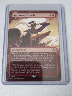 Aggravated Assault MTG WOE Enchanting Tales 0039 Alt Art Rare (Non-Foil) - Image 1