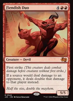 Fiendish Duo [J25] #545 NM MTG - Image 1