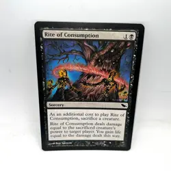 Rite of Consumption 76 Common Shadowmoor Magic: The Gathering Lightly Played - Image 1