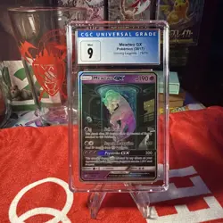 Mewtwo GX 78/73 Shining Legends Holo Full Art Pokemon Card CGC 9 - Image 1