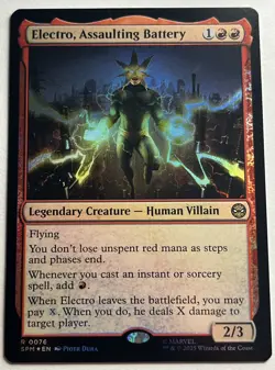 Electro, Assaulting Battery (REGULAR) x1 - MTG Marvel's Spider-Man SPM #76 - Image 2
