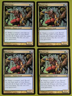 Wood Sage x4 Conspiracy 4x Playset Magic the Gathering MTG - Image 1