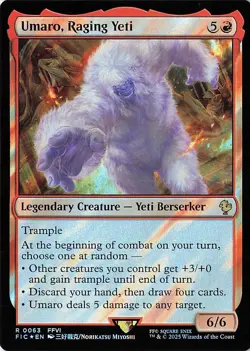 Umaro, Raging Yeti (Surge Foil) R Commander: FINAL FANTASY 63 NM - Image 1