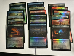 MTG Lord of the Rings Foil Common lot of 18 - lightly played - - Image 1