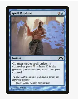 MTG Spell Rupture #52 Gatecrash (GTC) Magic Card In Protective Sleeve - Image 1