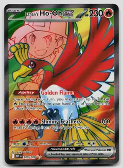 Ethan's Ho-Oh ex 209/182 Destined Rivals Pokemon NM - Image 1