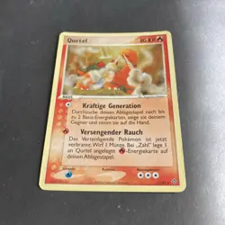 Pokemon TCG Qurtel 12/97 Holo DE 2004 80 KP Basisform Feuer Vintage - Image 1