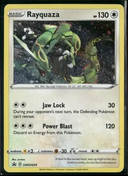 Rayquaza SWSH029 Holo Promo Sword & Shield Promo Pokemon Near Mint - Image 1