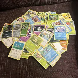 100+ Pokemon Card Lot w/ Rares, Reverse Holoss Bulk Uncommon And Commons - Image 1