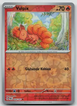 Vulpix 026/167 Reverse Holo - Maskerade im Zwielicht - DE - NM - Pokemon TCG - Image 1