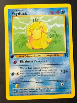 Psyduck 65/82 1st Edition Rare Team Rocket - WOTC Pokemon Card HP - Image 1