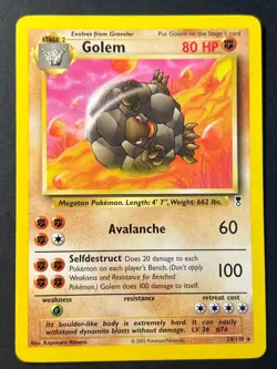Golem 24/110 Legendary Collection Uncommon - Pokemon Card LP - Image 1
